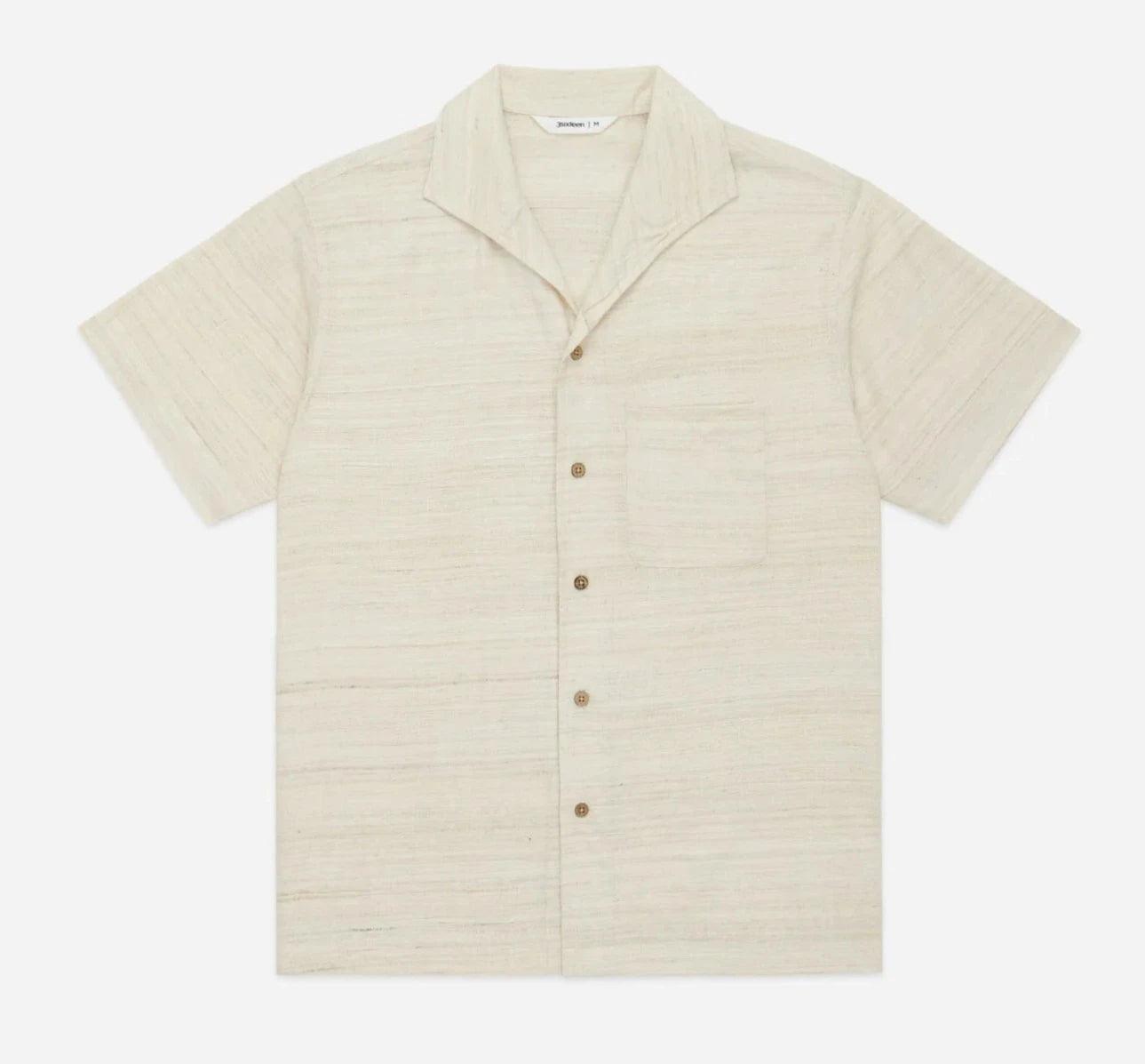 3sixteen - Leisure Shirt Ivory Handloom Silk - City Workshop Men's Supply Co.