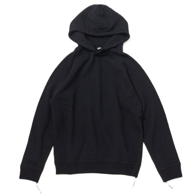 charbon シャルボン WOOL SPLASH DYE HOODIE Pure Blue Japan - [5410-IDBK] Yarn Dyed Hoodie Indigo/Black – City