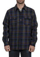 Schott NYC - Plaid CPO Shirt - Spruce - City Workshop Men's Supply Co.