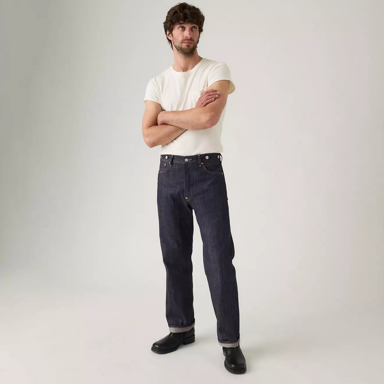 Levi's - Made In Japan 1922 501® Original Fit Men's Jeans - Rigid Dark Wash - City Workshop Men's Supply Co.