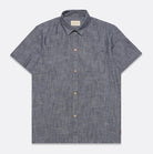 Far Afield - Costa Shirt - Navy Chambray Slub - City Workshop Men's Supply Co.