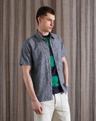 Far Afield - Costa Shirt - Navy Chambray Slub - City Workshop Men's Supply Co.