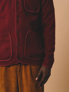 Kestin - Neist Cardigan in Burgundy Italian Wool - City Workshop Men's Supply Co.