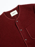 Kestin - Neist Cardigan in Burgundy Italian Wool - City Workshop Men's Supply Co.