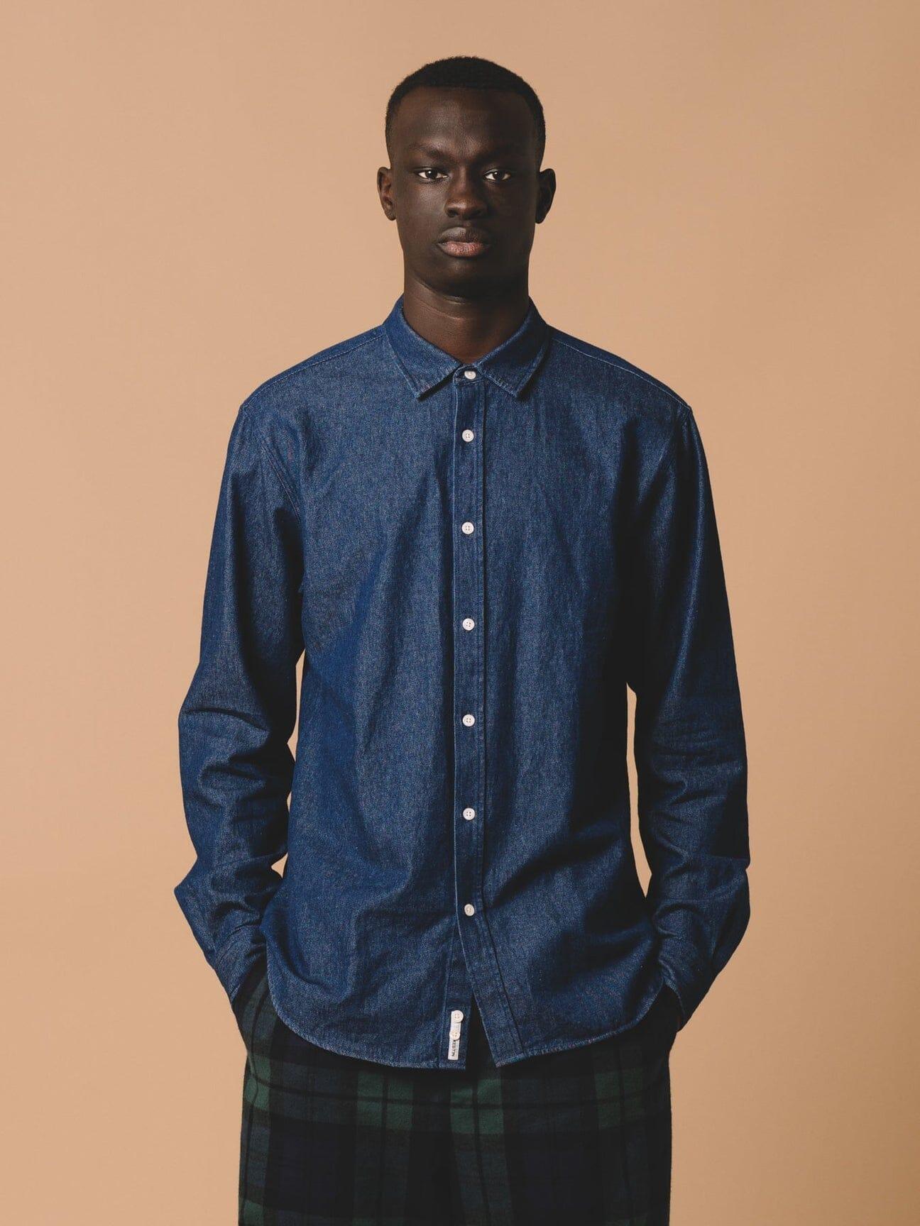 Kestin - Dirleton Shirt in Dark Denim - City Workshop Men's Supply Co.