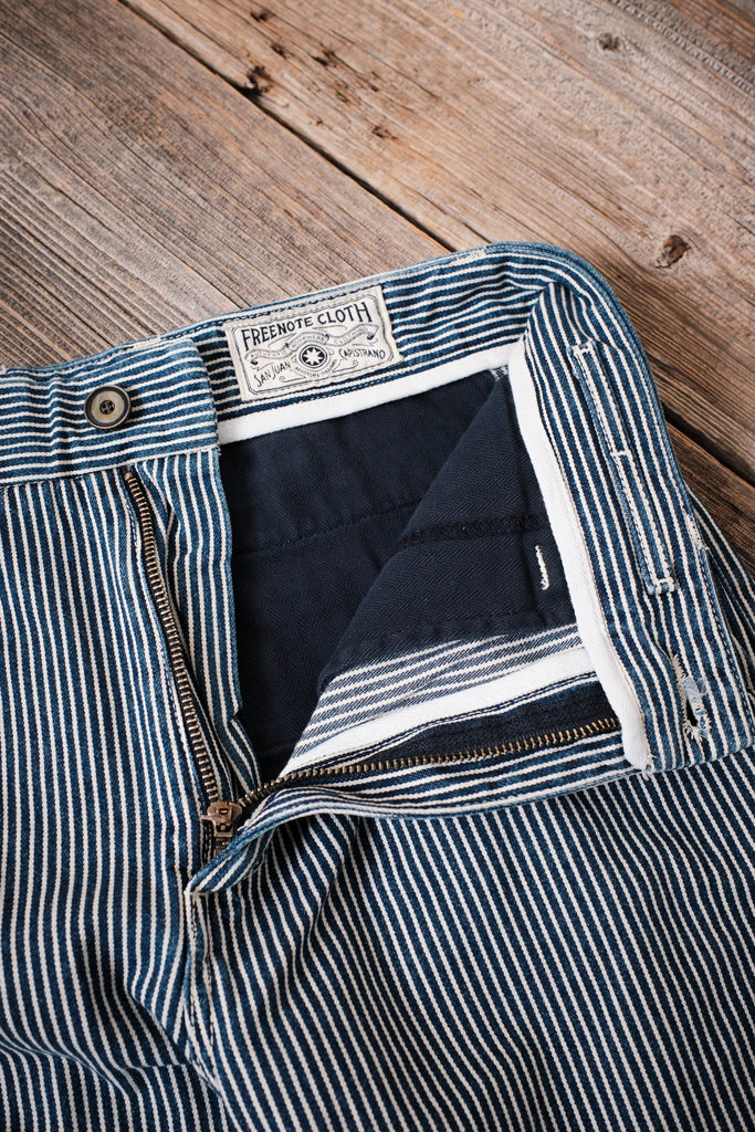 Freenote Cloth - Deck Pant Indigo Stripe - City Workshop Men's Supply Co.