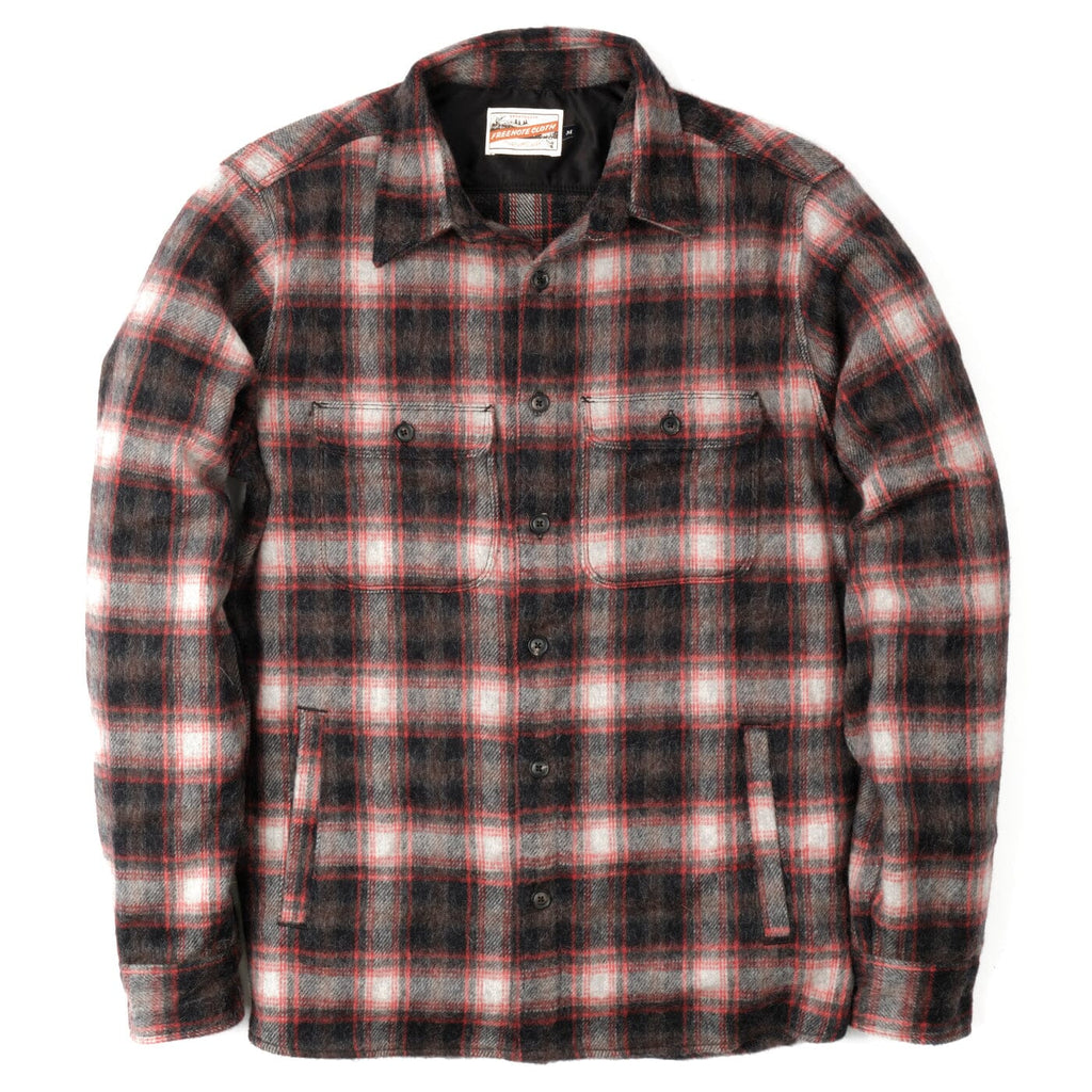 Freenote Cloth - Alta Black Plaid Classic Overshirt - City Workshop Men's Supply Co.