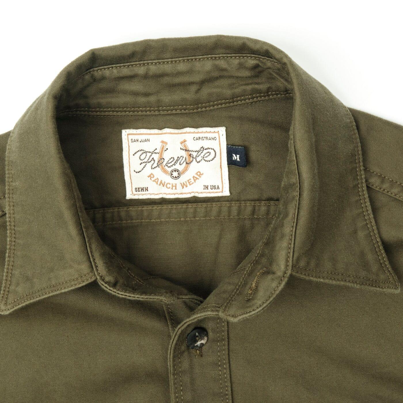 Freenote Cloth - Rancho Army Green - City Workshop Men's Supply Co.