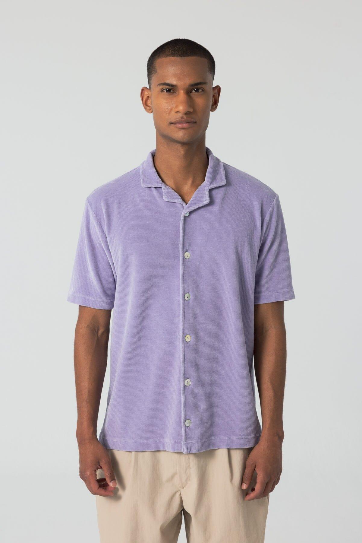 Unfeigned - Button-down Polo Velour - Lavender - City Workshop Men's Supply Co.