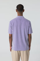 Unfeigned - Button-down Polo Velour - Lavender - City Workshop Men's Supply Co.