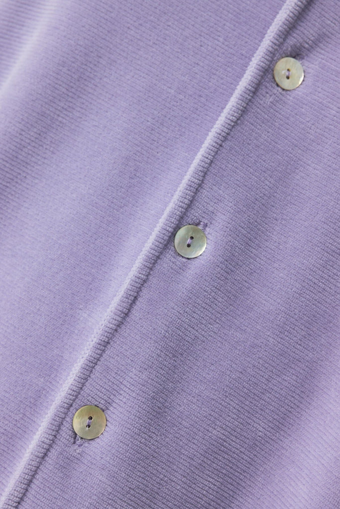 Unfeigned - Button-down Polo Velour - Lavender - City Workshop Men's Supply Co.