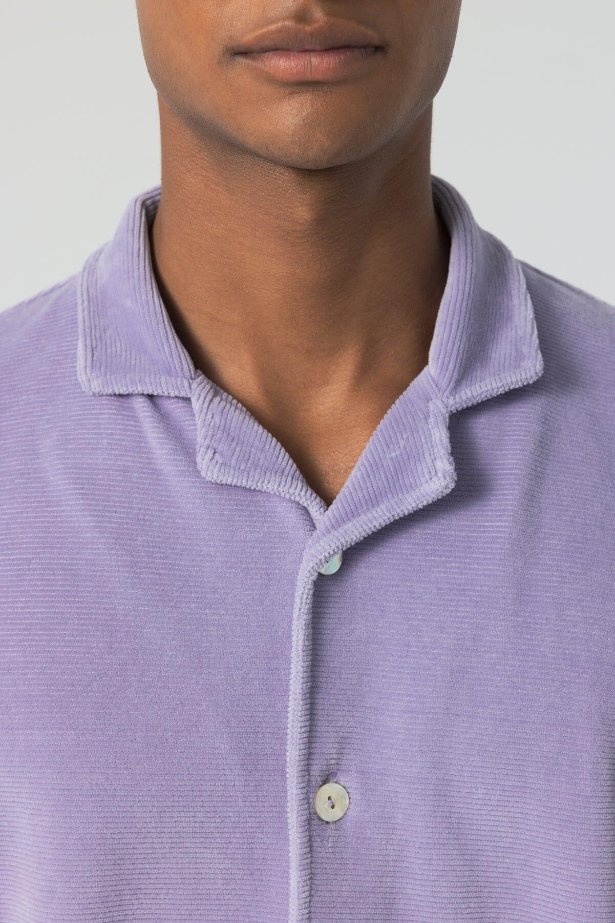 Unfeigned - Button-down Polo Velour - Lavender - City Workshop Men's Supply Co.