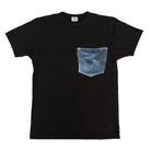 SAMURAI JEANS SJST23-107 LOOPWHEEL LOGO PRINT TEE (SUMI BLACK) - City Workshop Men's Supply Co.