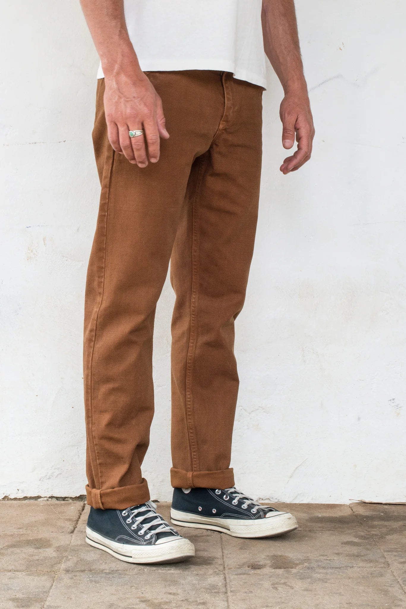 Freenote Cloth - Workers Chino Slim Fit 14oz Slub Rust - City Workshop Men's Supply Co.