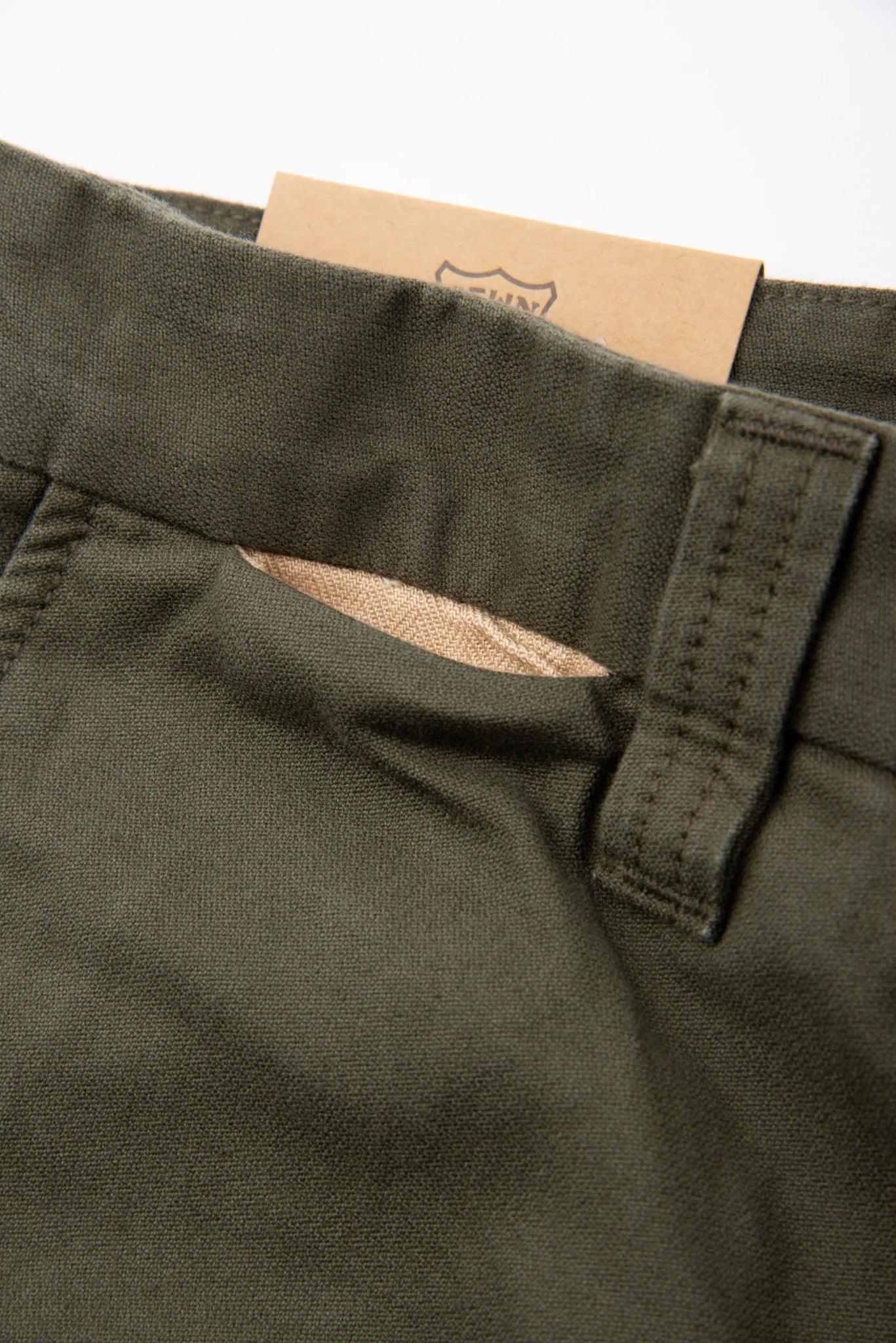 Freenote Cloth - Deck Pant in Olive - City Workshop Men's Supply Co.