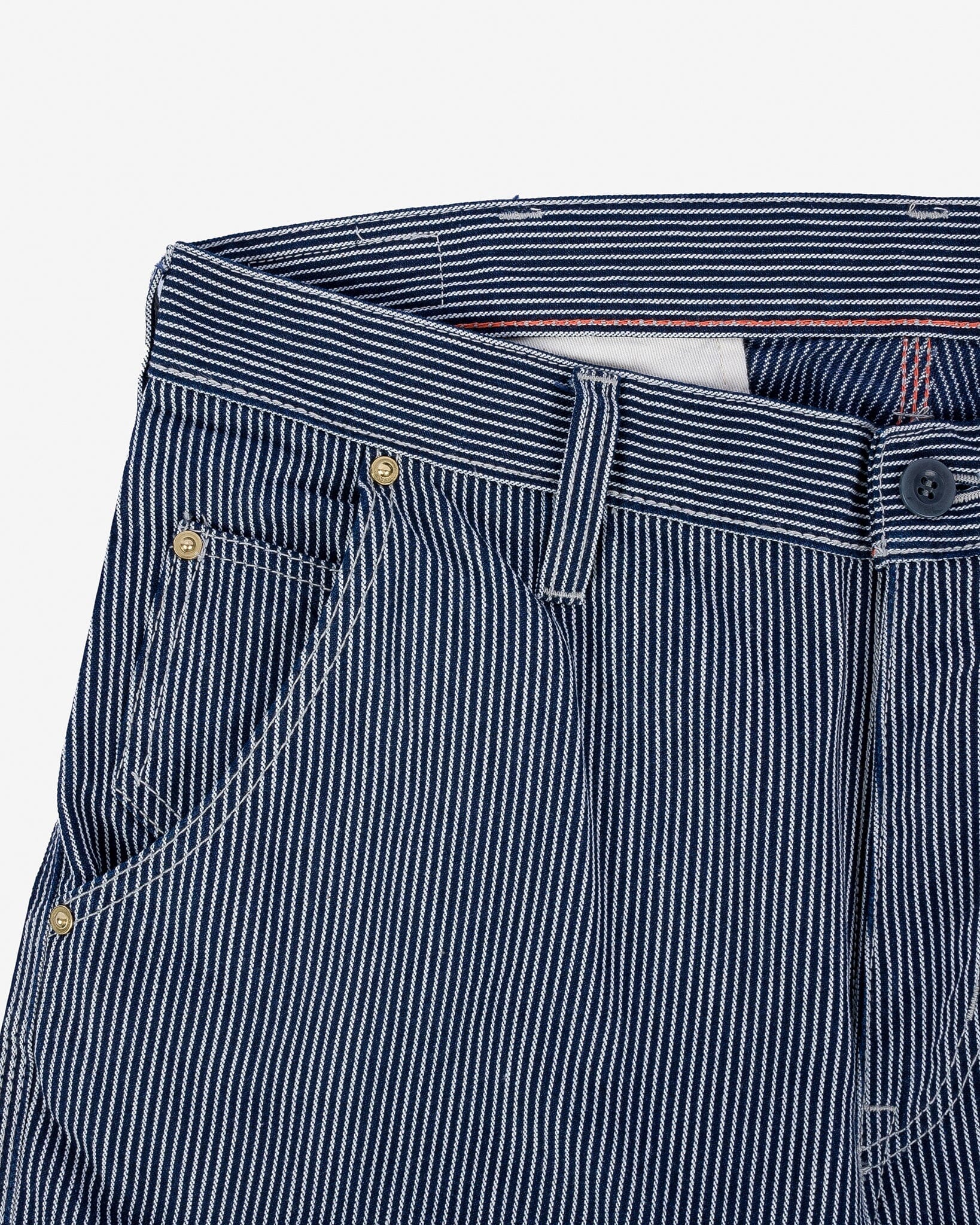 Iron Heart - IH-739-IND - 10.5oz Narrow Stripe Hickory Cargo Pants