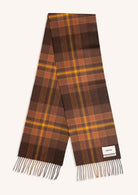 Kestin - Dunbar Tartan Scarf in Peat/Rust Check - City Workshop Men's Supply Co.