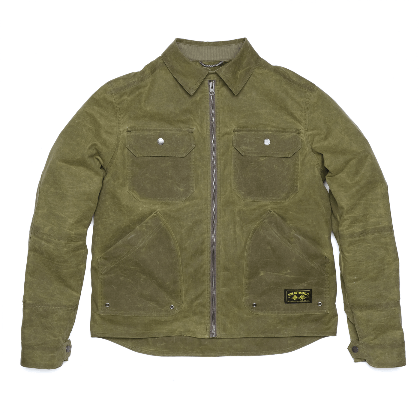 Jane Motorcycles - The Driggs Waxed Canvas Olive Riding Jacket - City Workshop Men's Supply Co.
