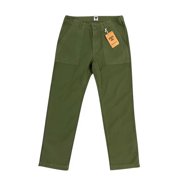Tellason - Fatigue Pant Sateen Straight Leg - Olive – City