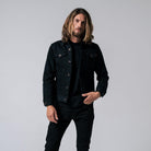 Iron Heart - IHJ-132-BLK - 14oz Selvedge Denim Modified Type III Jacket - Superblack - City Workshop Men's Supply Co.