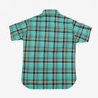 Iron Heart - IHSH-360-GRN - 5oz Selvedge Madras Check Short Sleeve Work Shirt - Green - City Workshop Men's Supply Co.