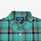 Iron Heart - IHSH-360-GRN - 5oz Selvedge Madras Check Short Sleeve Work Shirt - Green - City Workshop Men's Supply Co.