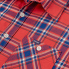 Iron Heart - IHSH-360-RED - 5oz Selvedge Madras Check Short Sleeve Work Shirt - Red - City Workshop Men's Supply Co.