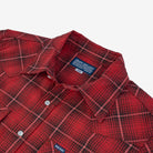 Iron Heart - IHSH-386-RED - 5oz Selvedge Short Sleeved Western Shirt - Red Vintage Check - City Workshop Men's Supply Co.