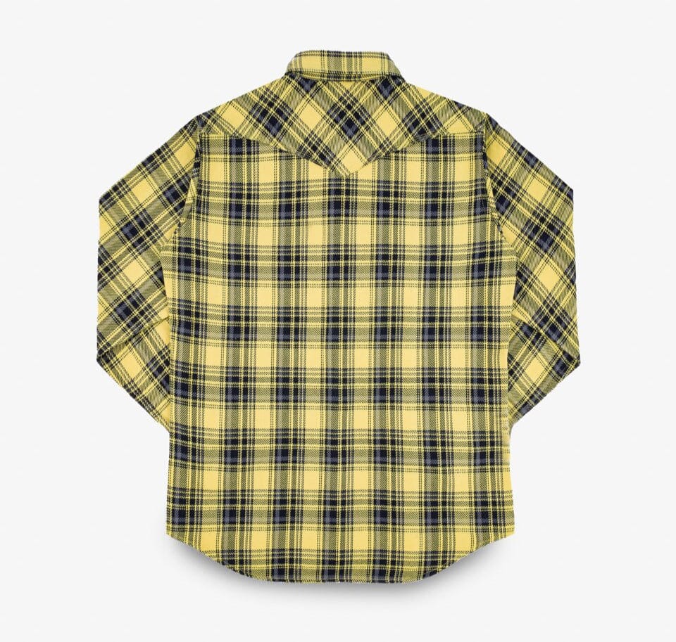 Iron Heart - IHSH-411-YEL - 9oz Selvedge Indigo Check