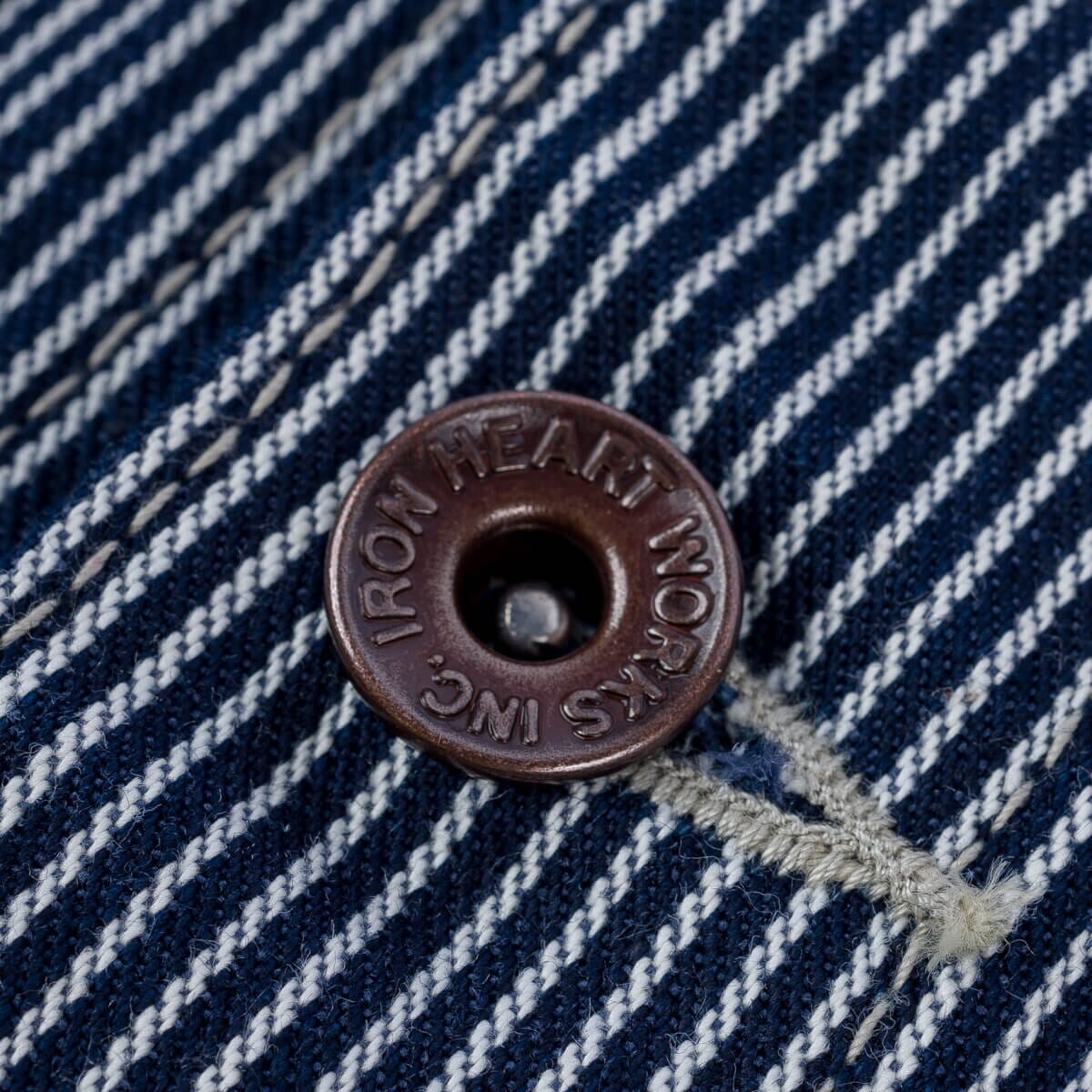 Iron Heart - IHV-47-IND - 10.5oz Narrow Stripe Hickory Work Vest