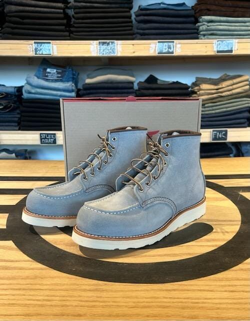 Redwing CLASSIC MOC #8800モック ダスティーブルー 8800 Classic Moc Toe Dusty Blue Abilene – Red Wing Amsterdam