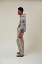 INDI+ASH - Nova Hoody Grey Alpaca/Walnut - City Workshop Men's Supply Co.