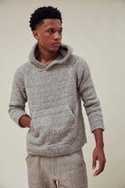 INDI+ASH - Nova Hoody Grey Alpaca/Walnut - City Workshop Men's Supply Co.