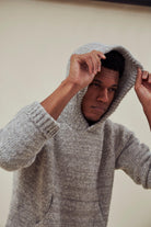 INDI+ASH - Nova Hoody Grey Alpaca/Walnut - City Workshop Men's Supply Co.