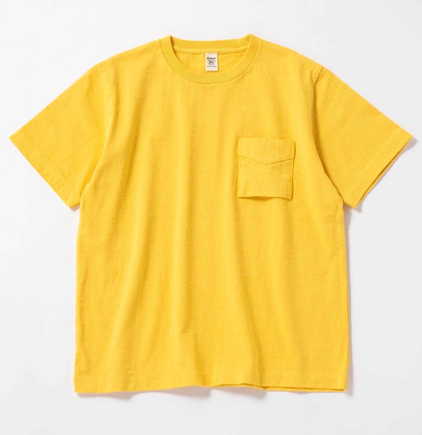 【Jackman】DotsumePocket T-Shirt Jackman - Dotsume Pocket T-Shirt - Shine Yellow – City