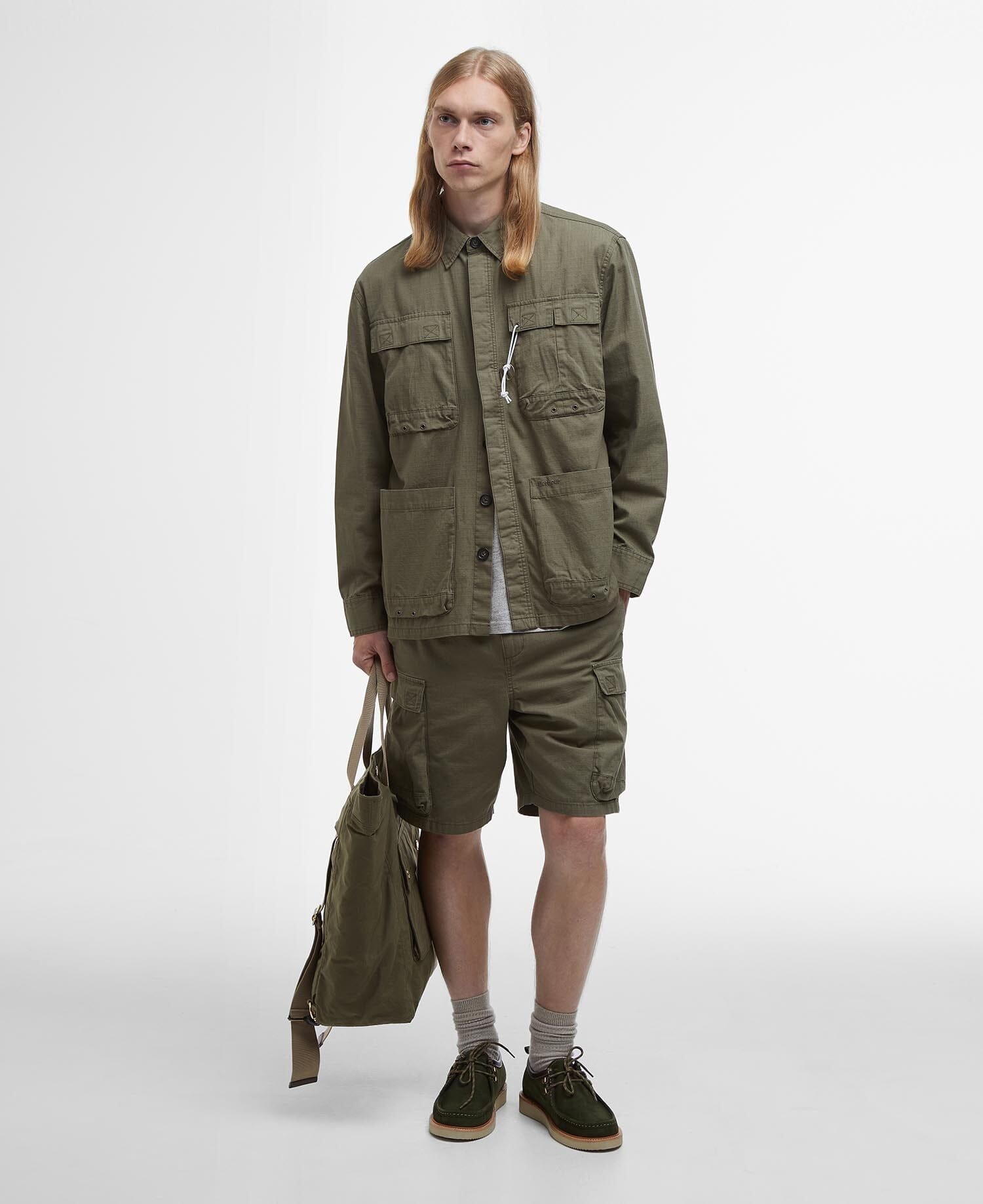 Barbour - Westmorland Ripstop Overshirt - Burnt Olive – City