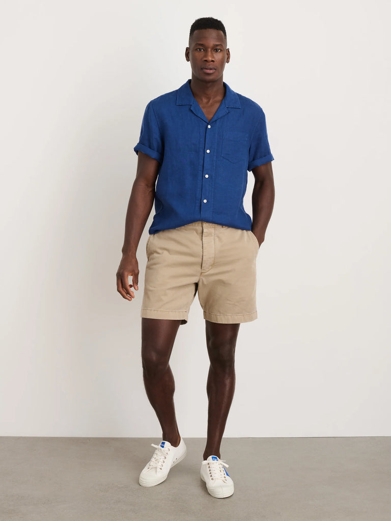Alex Mill - Camp Shirt in Linen - French Navy