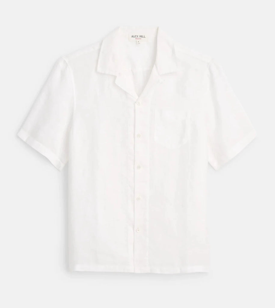 Alex Mill - Camp Shirt in Linen - White - City Workshop Men's Supply Co.