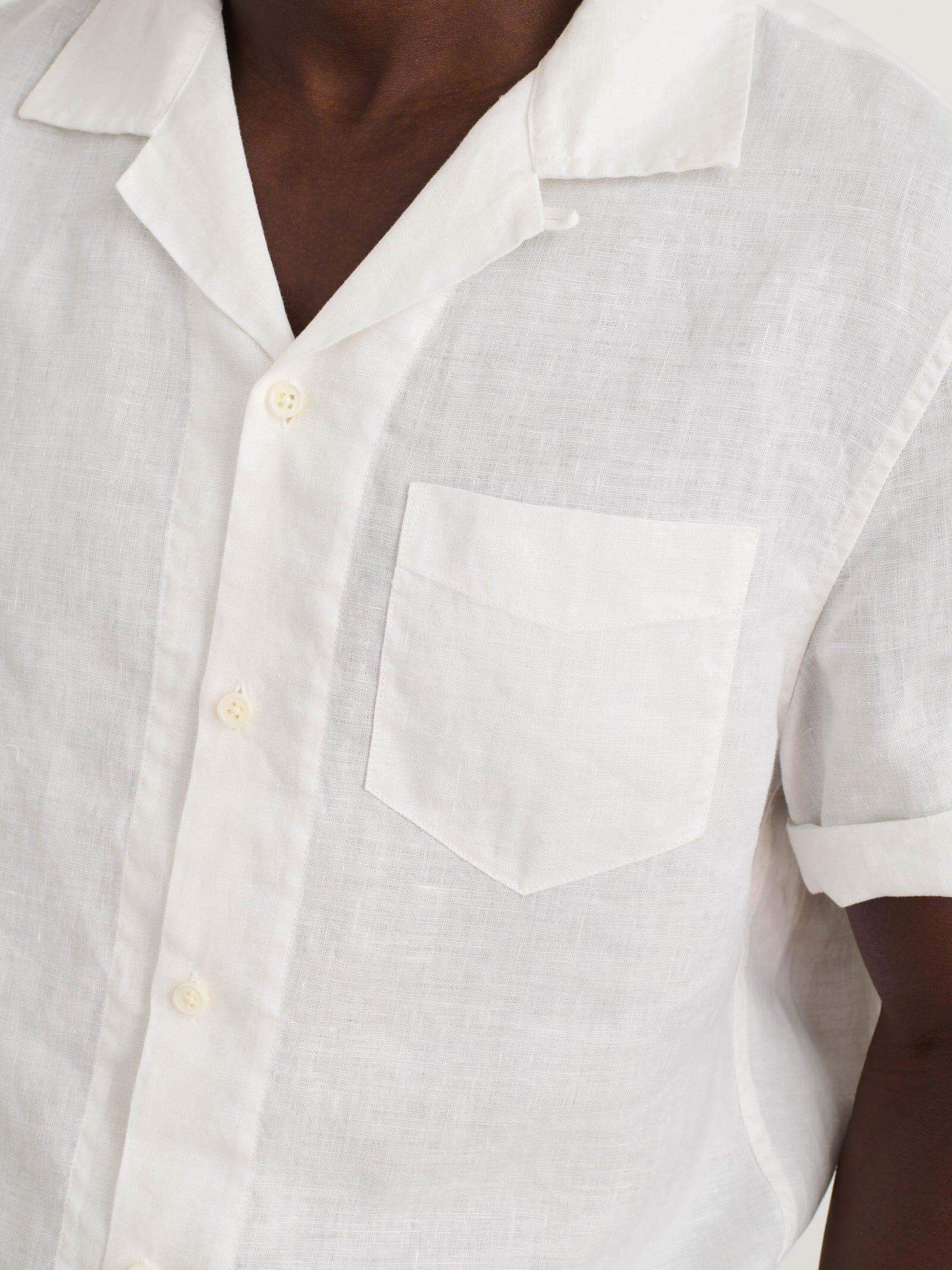 Alex Mill - Camp Shirt in Linen - White - City Workshop Men's Supply Co.