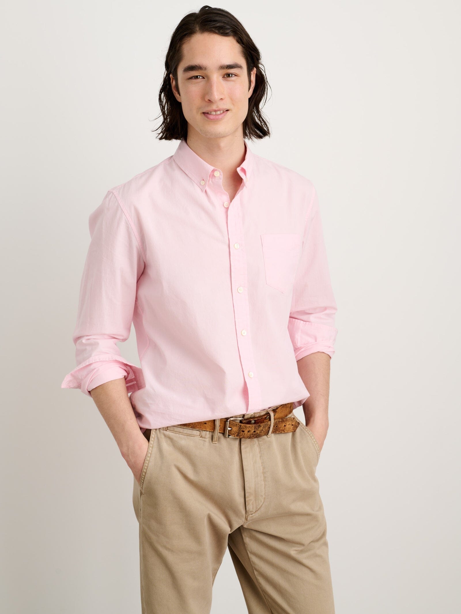 Alex Mill - Mill Shirt in End on End in Pink - City Workshop Men's Supply Co.