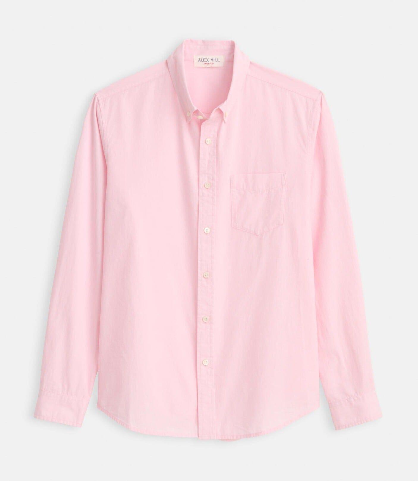 Alex Mill - Mill Shirt in End on End in Pink - City Workshop Men's Supply Co.