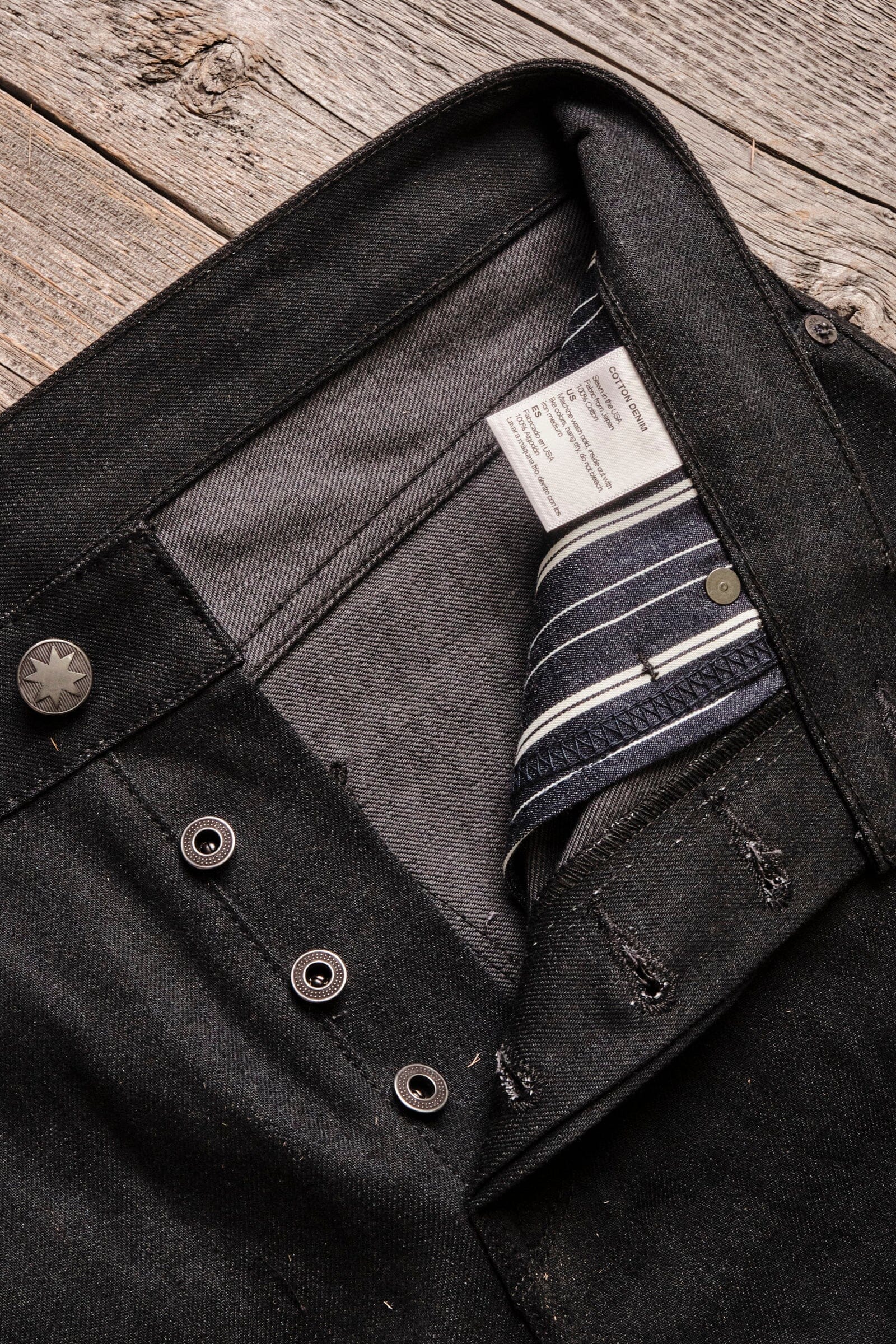 Freenote Cloth - Portola Taper Raw 14.25oz Black Grey Japanese Denim - City Workshop Men's Supply Co.