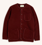 Kestin - Neist Cardigan in Burgundy Italian Wool - City Workshop Men's Supply Co.