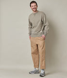 Merz b. Schwanen - RFC01 Men's Sweatshirt, 19OZ, Relaxed Fit - 80V Grey Melange Vintage - City Workshop Men's Supply Co.