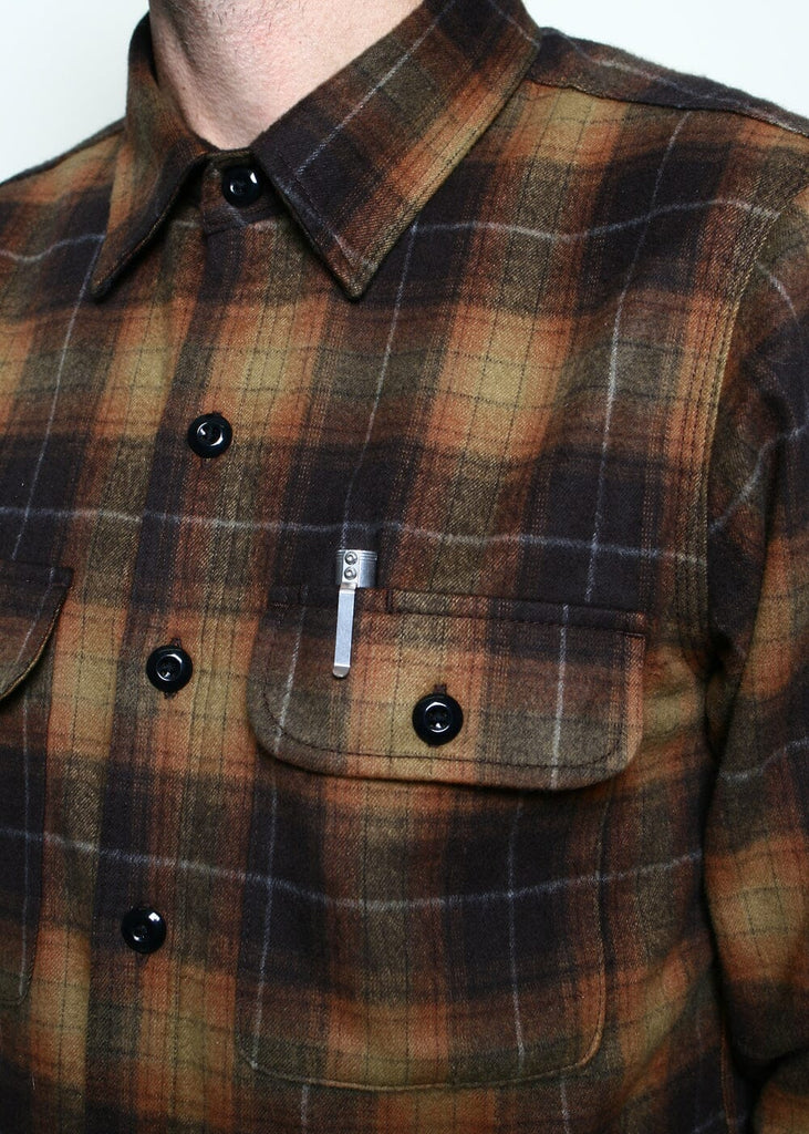Rogue Territory - Field Shirt in Sienna Brushed Plaid - City Workshop Men's Supply Co.