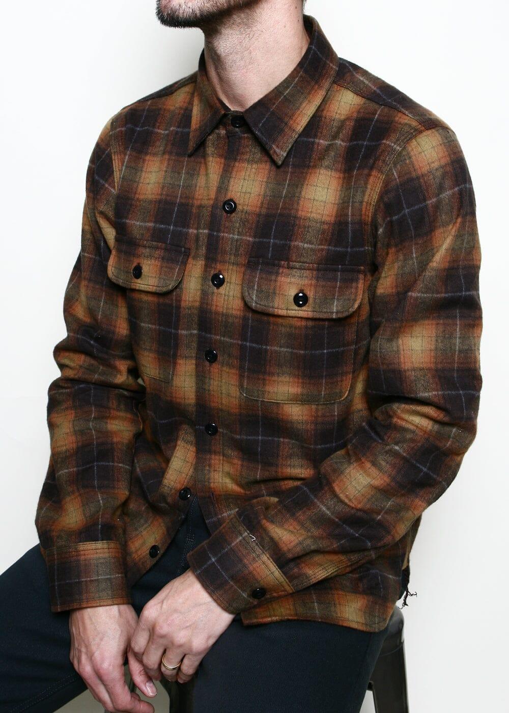 Rogue Territory - Field Shirt in Sienna Brushed Plaid - City Workshop Men's Supply Co.