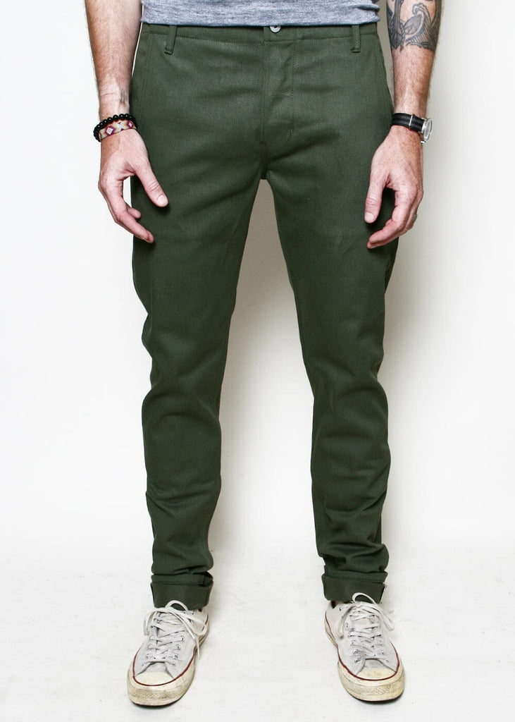 Rogue Territory - Infantry Pant Green Selvedge Twill