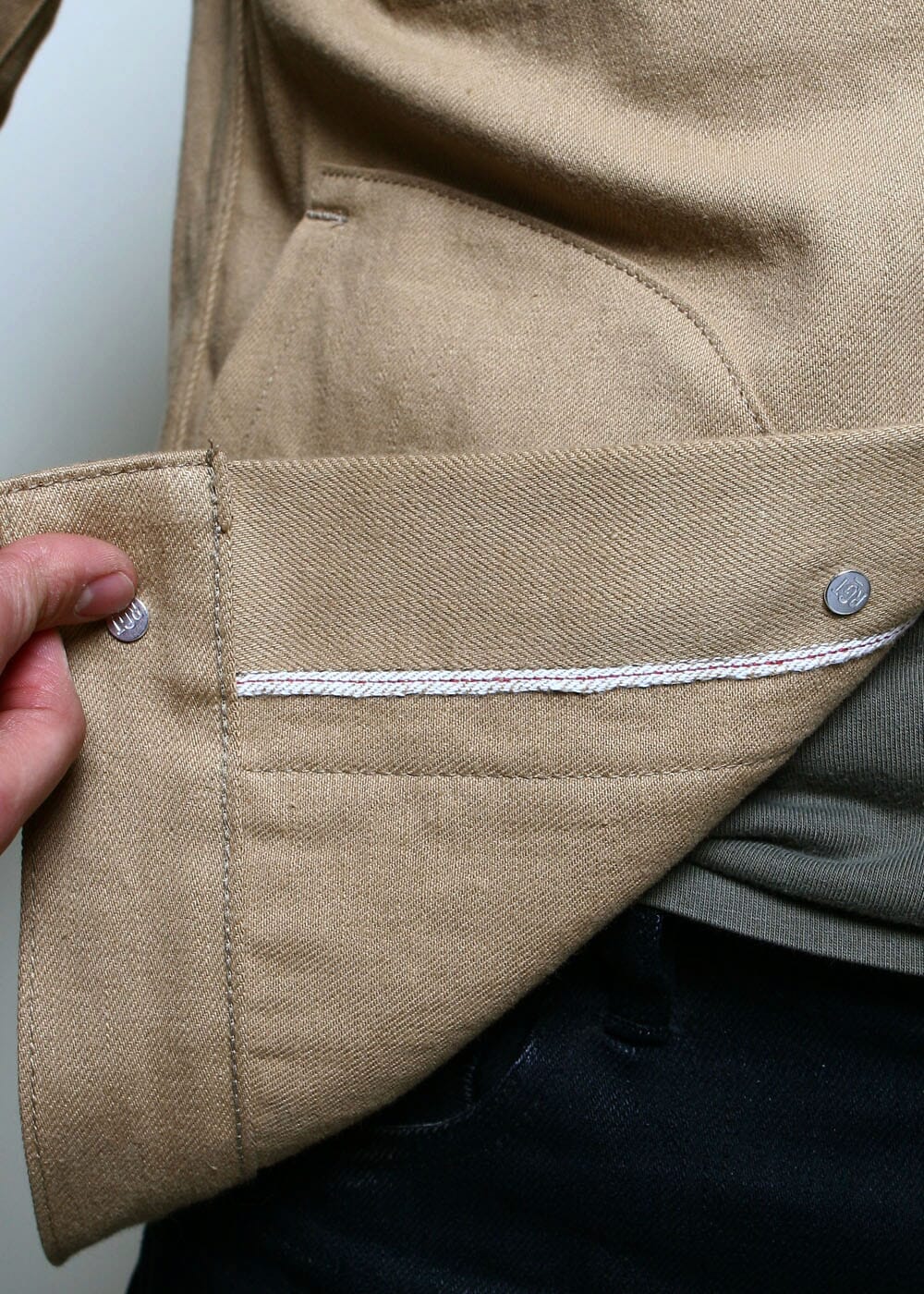 Rogue Territory - Supply Jacket Rinsed Selvedge Denim - Tan – City