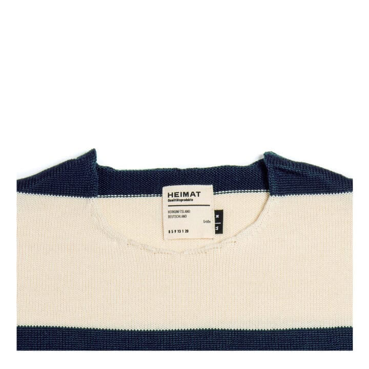 Heimat - Merino Rugby Harbour Sweater - Seashell/Ink