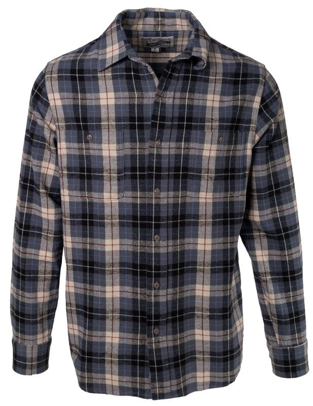 Schott NYC - Plaid Cotton Flannel Shirt in Grey - City Workshop Men's Supply Co.